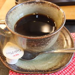 甘味処 こまめ - 黒糖あんみつ　６５０円のホットコーヒー　【　２０１３年４月　】