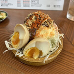 浜松町 スタンド富士 - アンチョビ煮卵ポテトサラダ（490円）2022.9