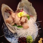 喜和美家 - Ｈ25.04　北寄貝のお造り