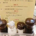 Tonton Byoshi - Lunch Menu.