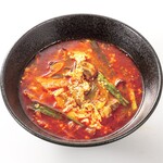 Kalbi soup (spicy) [using homemade golden soup]