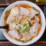 華月 - チャーシューワンタン麺　1000円