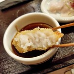 燗八 寛 - フライは…白身魚のようですが(〃∇〃)♫ふわっふわでほんのり甘い感じ(*´艸｀*)♡タレはソースですね