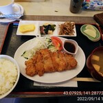 Kafe terasu - チキンカツ定食600円