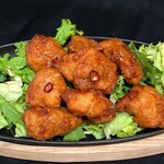 Fried chicken with delicious sauce