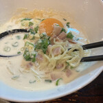 ひまわり - クリーミースープにベーコン粉チーズが　　　　　　　　　　　　美味しい
