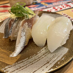 Sushi Matsu - イワシ、ヤリイカ