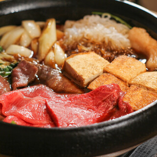 Enjoy luxurious Oita Wagyu beef Sukiyaki in two ways!