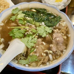Kahin - カキソース和えそば＋牛肉スープ