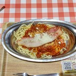 スパゲッティーのパンチョ 渋谷店 - ミートソース大盛り・ベーコンのせ