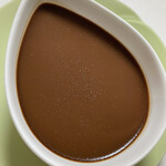 なかたに亭 - クレームオショコラ　500円。濃厚なめらか。後味スッキリ、チョコクリーム。ペロリっ。低温の湯煎で焼いてあるようです。