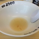 麺屋 ようすけ - 美味しいスープまで　完食してしまいました（冷汗）