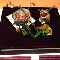 神楽坂 和食 千 - お通し。
                これならお通し料1100円もオッケー！
