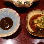 日本料理 柳燕 - 昆布醤油、肝ポン酢