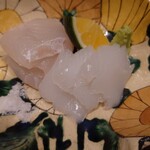 日本料理 柳燕 - 青森の平目と島根の白烏賊