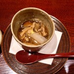 日本料理 柳燕 - 芋茎と茸の餡掛け