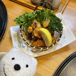七賢 - タコの唐揚げ Deep Fried Octopus at Sakagura Shichiken, Marunouchi, Kofu！♪☆(*^o^*)