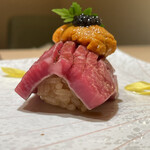 銀座 ちかみつ - フィレの肉寿司