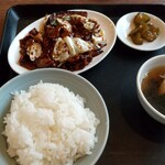 中国料理 彩鳳 - ナスと豚肉の味噌炒め定食