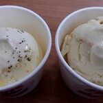 YEH Ice Cream - cream cheese olive oil 、栗きんとん