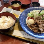 麻布茶房 - ランチメニュー「豚生姜焼御膳」(1200円)