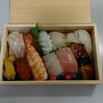 Sushi Tempura Gosakutei - ●夕食。生うに刺し2178+焼き銀杏748+土産1.5合3278＝6,140円 