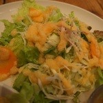 サラダにはにんじん酵素ドレッシングが♪