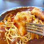 スパゲッティハウス シェフ - チキンカツとあんかけスライムがよく合います(^^)