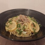 ネギ塩豚レモンのパスタ