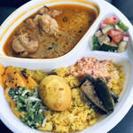 創作スパイス料理 Petti - 骨つきチキンカレースリランカプレートセット