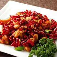 No.4 本格鶏肉の四川辛子炒め