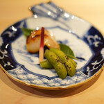 味ひろ - 真魚鰹西京漬　焼き枝豆