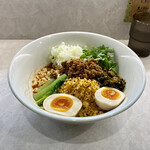 ほのぼんヌードルズ - ドロ坦々まぜそば 900円 味玉 120円