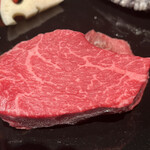 八重洲 steak & seafood 鉄板焼き 一心 - ランプ肉（赤身）