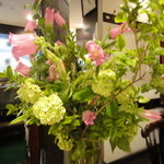 墨繪 - お花が飾ってあります。