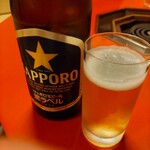 三嶋亭 - 瓶ビール（サッポロ）