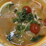 さいとう食堂 - 【トムヤムヌードル】酸っぱ辛いスープとパクチーが最高でした！