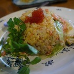 居酒屋 てん心 - 日替わりチャーハンは鮭とレタスの