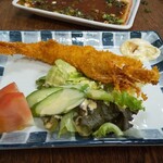 やきとり鳥かつ - 海老フライもあったんだ。