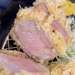 とんかつ 蒼樹 - 断面の火の通り方