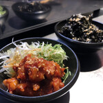 焼肉 肉どうし - チャンジャと海苔は酒のつまみ