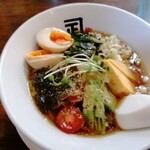 煮干らー麺 カネショウ - 冷やしラーメン＋味玉(無料)　890円