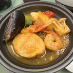 八幡屋 - 台の物　魚介と夏野菜のブイヤベース