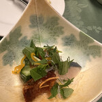 八幡屋 - 酢の物　鰻ざく香味野菜