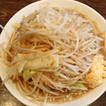 伝家 - ガッツリラーメン（並盛）＋野菜ニンニク