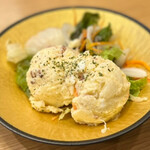 Uoyaki Tamagawa - ◯自家製ポテトサラダ¥580…ベーコンと茹で卵が入ってました♪ アイススクープ2個分のポテサラですので、もう少しお安いと嬉しいかな〜σ(^_^;)