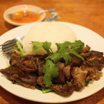 タイ料理　ディーディー - 2013.4 カオカームー（1,000円）蒸豚肉とご飯