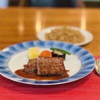 ステーキレストランそうま - ③ ロース120g、馬鈴薯、人参、茄子、インゲン
