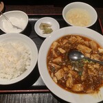 Dairen Saikan - 麻婆豆腐定食です。（2022年９月）