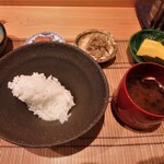 御料理 まつ山 - ご飯　お味噌汁